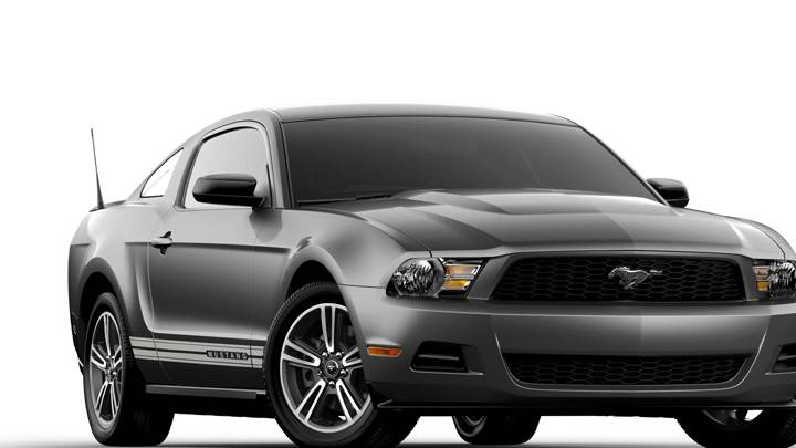 2011 Ford Mustang V6 In Grey Front Side Pose